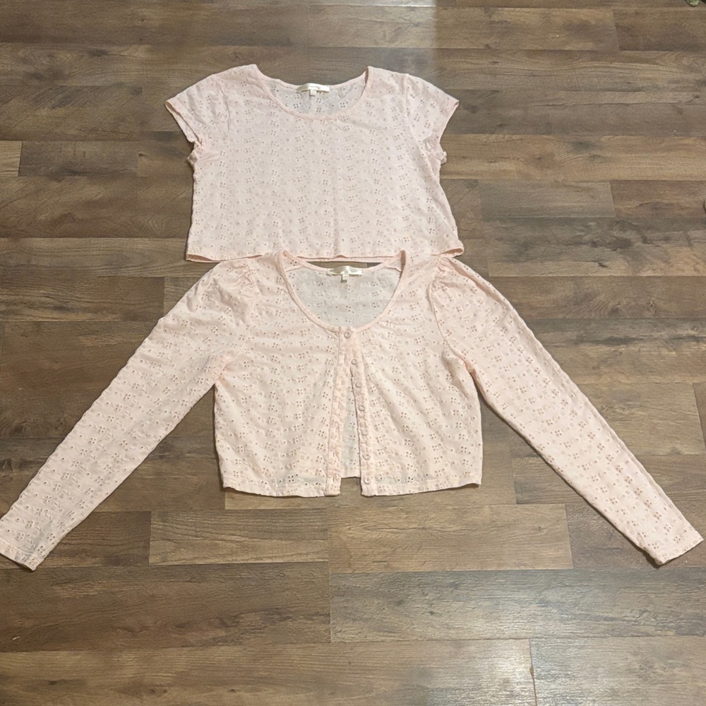LoveShackFancy Pink Blouse Set